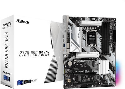 ASRock B760 PRO RS/D4 Mainboard ATX mit Intel 1700 Sockel