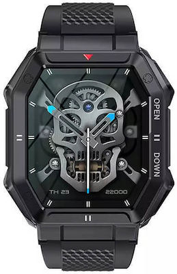 Bakeey K55 46mm Smartwatch με Παλμογράφο (Μαύρο)