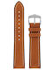 Hirsch James Δερμάτινο Λουράκι Καφέ 20mm
