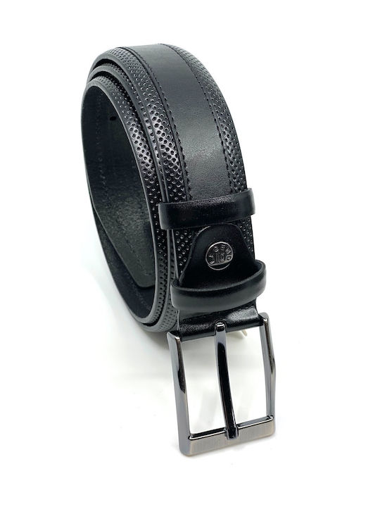 Legend Accessories Men's Leather Belt Black
