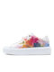 Tennia Art Print Γυναικεία Flatforms Sneakers Λευκά