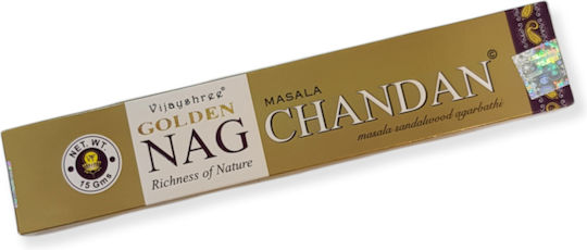 Vijayshree Duftstäbchen Golden Nag Chandan Incense 15Stück