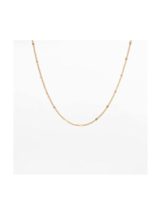 Oozoo Chain Neck made of Stainless Steel Gold-Plated Length 50cm