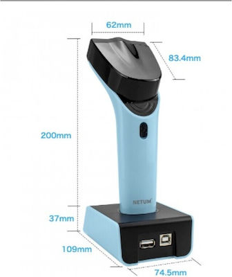 Netum Handheld-Scanner Drahtlos mit 2D- und QR-Barcode-Lesefunktion