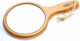 Makeup Mirror Hand 22x22cm Beige