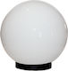 Aca Outdoor Floor Lamp Weltkugel for E27 Bulb Weiß