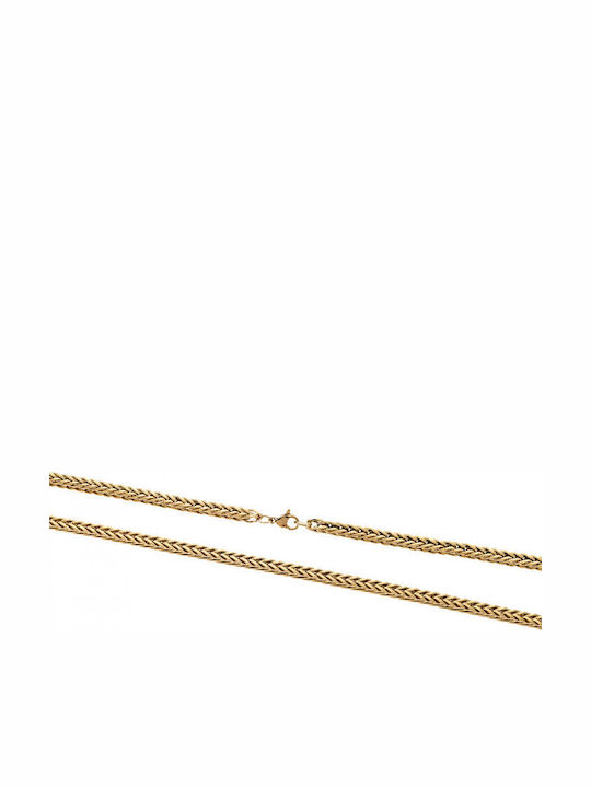 Senza Chain Neck made of Stainless Steel Gold-p...