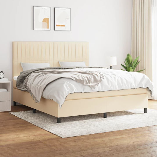 Bett Übergröße Mit Stoff bezogen Blue mit Latten & Matratze 160x200cm