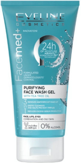 Eveline FaceMed 3in1 Gel Καθαρισμού Προσώπου 150ml