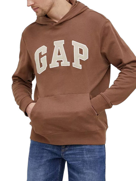 GAP Sweatshirt mit Kapuze Braun