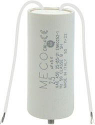 Meco 450VAC Capacitor Permanent 2.5μF 5pcs 03.006.0251