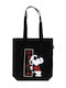 Grupo Erik Cotton Shopping Bag in Black color