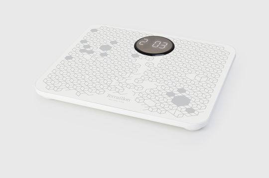Terraillon Power Massager Digital Badezimmerwaage in Weiß Farbe
