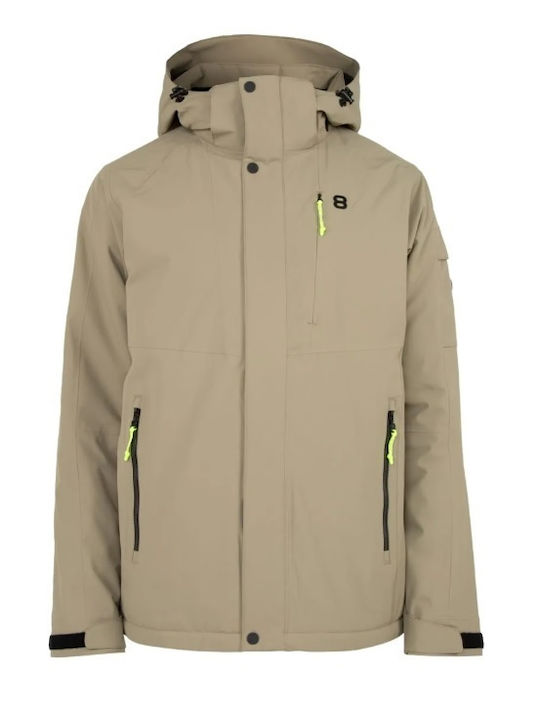 8848 Altitude Quady 2.0 4251 Männer Jacke aus für Ski & Snowboard Beige