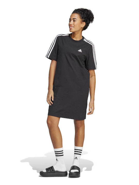 adidas Essentials 3-Stripes Φόρεμα Αθλητικό Μαύρο adidas Essentials 3-Stripes Φόρεμα Αθλητικό Μαύρο