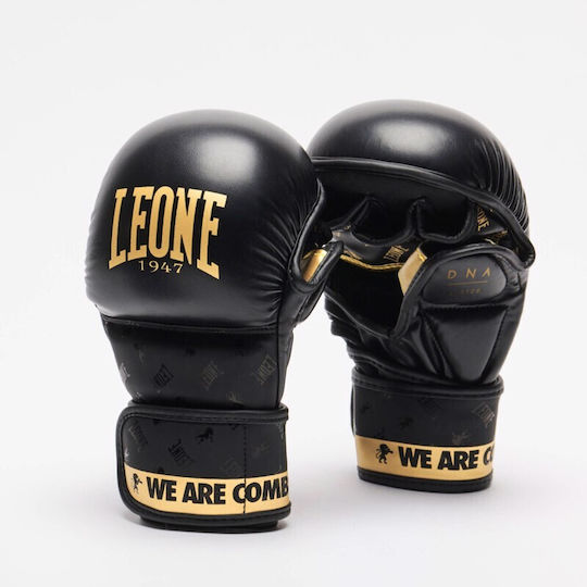 Leone Synthetic Leather MMA Gloves Black