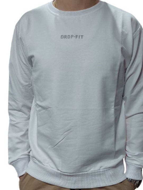 Herren Sweatshirt Peney Weiß Drop-Fit