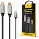 Cablexpert Cable DisplayPort male - HDMI male 2m Μαύρο (A-HDMIM-DPM-01)