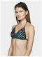 Triangle Bikini Top Turquoise Floral
