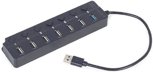 Gembird Hub USB 2.0 cu 7 Porturi și Conectare USB-A