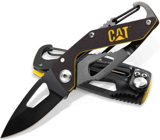 CAT Drop Point Джобно ножче Survival Черен