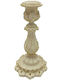 Fylliana Leaf Candle Holder Polyresin Gold 10x10x20cm 1pcs