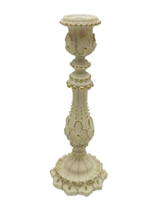 Fylliana Leaf Candle Holder Polyresin Gold 10x1...