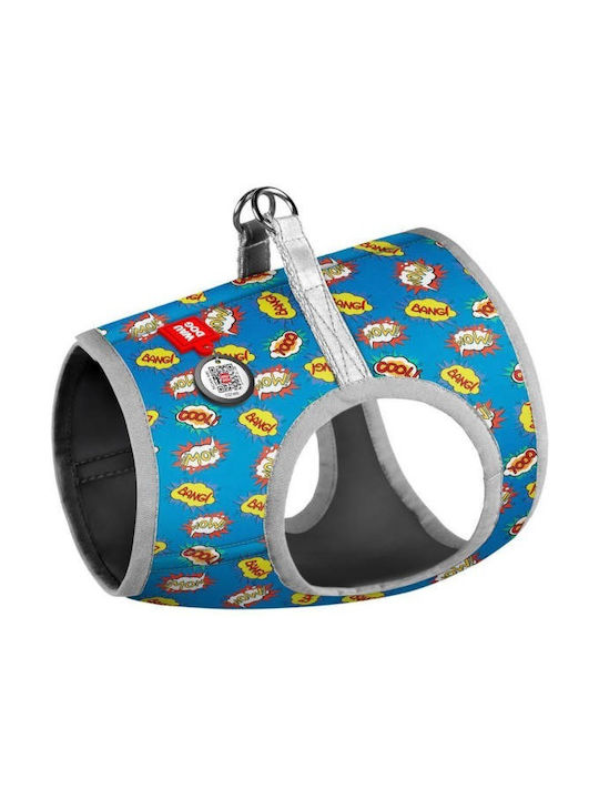 WauDog Σαμαράκι Σκύλου Γιλέκο Wow Μπλε 32-35cm