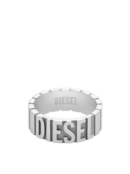 Diesel Ring made of Steel Gold Plated