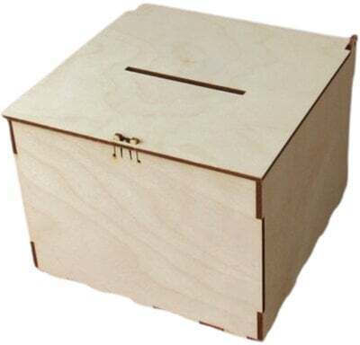 WUNSCHBOX AUS HOLZ 20X20X15CM NATUR