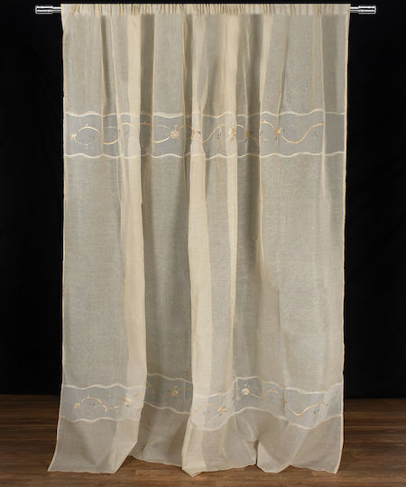 Silk Fashion Перде с Плик с Писалка 5701 Бежово 300x300см