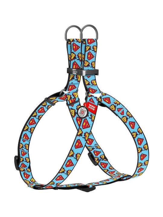 WauDog Dog Harness Superman with SmartID 25mm x...