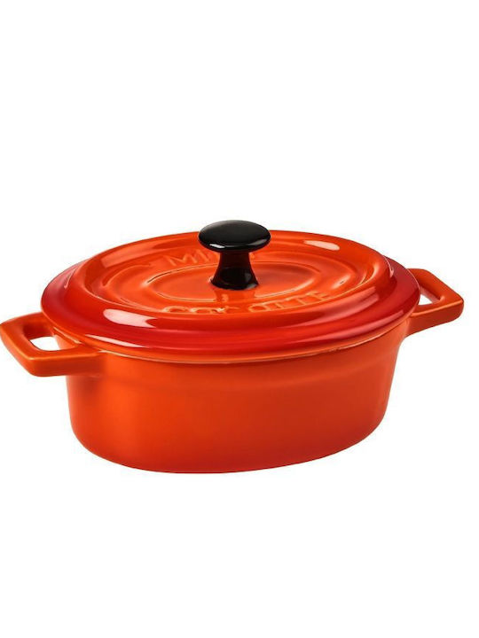 Butlers C'est Si Bon Dutch Oven Oval Ceramic Orange 14.5x7.5cm 1pcs