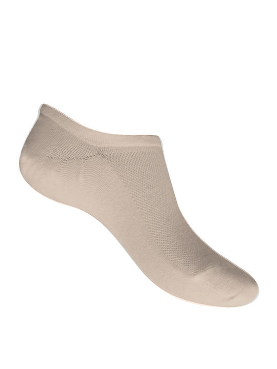 Walk Men's Solid Color Socks Beige