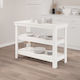 Table Bar from Solid Wood White 110.5x50x80cm