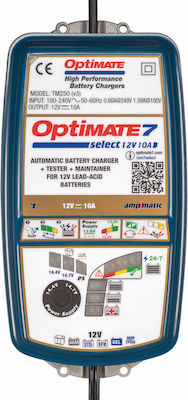Tecmate Φορητός Φορτιστής Μπαταρίας Αυτοκινήτου 12V Optimate 7 Select