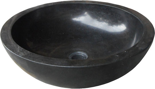Piccadilly Andesite Countertop Sink Stone 40x40x15cm Black