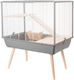 Zolux Neo Muki Großes Nagerkäfig Grau 78x48x58cm