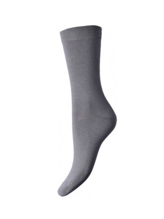 Join Women's Solid Color Socks Gray