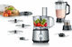 Severin KM 3892 Multifunctional Food Processor 1200W with Pot 1.5lt and Jug Blender Silver