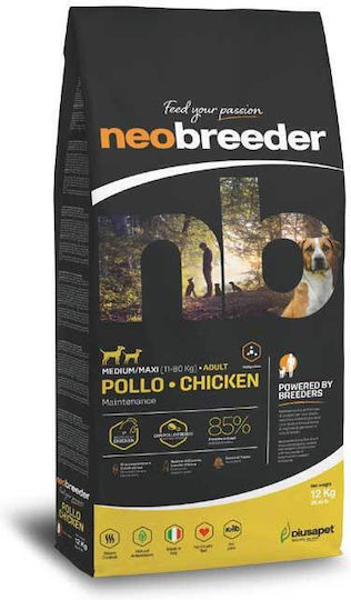 Neobreeder Adult Medium/Maxi 12kg Dry Food for Adult Medium & Large Breed Dogs with Chicken