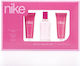 nike Trendy Pink Woman Дамски Комплект с Лосион за тяло 3бр