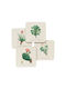 Grupo Erik Botanical Cacti by Kokonote Σουβέρ από Φελλό Πολύχρωμο 9x9cm 4τμχ