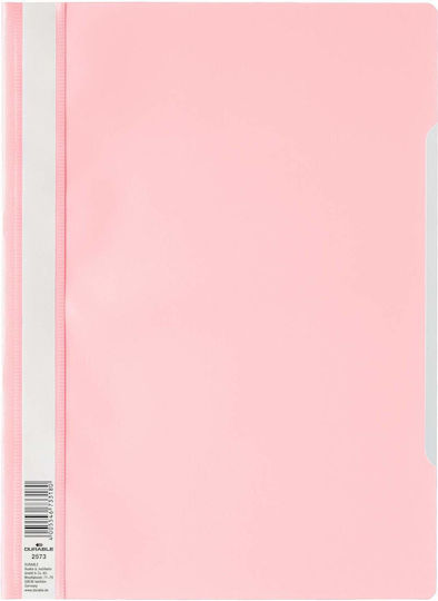 Durable Mappe mit Feder für Papier A4 Rosa 1Stück