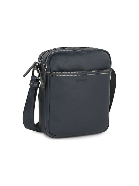 Jaslen Shoulder / Crossbody Bag with Zipper, Internal Compartments & Adjustable Strap Navy Blue 21x8x27cm