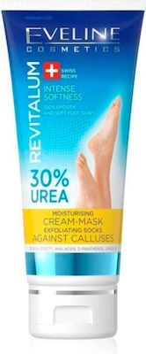 Eveline Revitalum Peeling-Socken gegen Schwielen mit 30% Urea Maske Αναζωογόνησης & Ενυδάτωσης für Beine 75ml