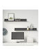 Shelves Wall Gray 2pcs 80x11x9cm