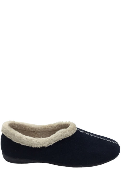 Adam's Shoes 753-0503-29 Closed-Back Women's Slippers In Blue Colour