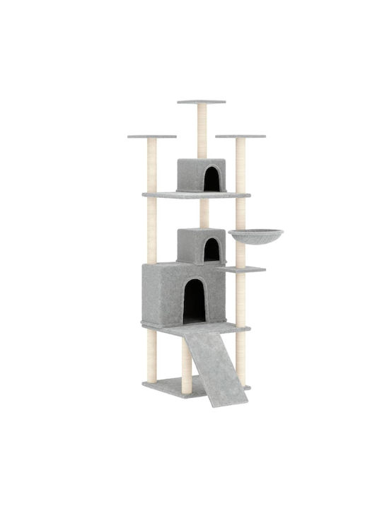 vidaXL Scratching Post Cat Trees Gray 47.5x78x175cm