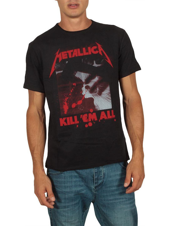 Amplified Kill Em All T-shirt Metallica Schwarz Baumwolle ZAV210KAM-BLK